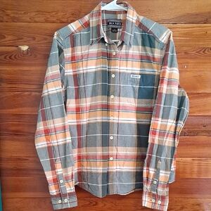 VTG Rockies Women's Plaid Long Sleeve Shirt
